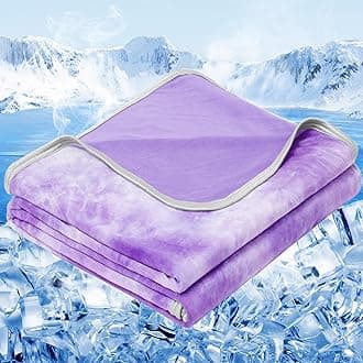 inhand Cooling Blanket Queen Size (90"x90"), Cooling Blankets for Hot Sleepers, Absorbs Heat to Keep Adults Cool for Summer Nights Sweats, Thin Cold Lightweight Blanket for Couch Bed, All Season Use