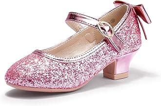 Girls Toddler/Little Kid Jada Dress Mary Jane Pumps Bow Low Heels Party Wedding Princess Shoes