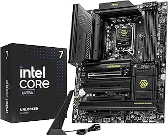 Micro Center CPU Motherboard Combo - Intel Core Ultra 7 265K 20-Cores Unlocked Desktop Processor with Msi MAG Z890 Tomahawk WiFi Gaming LGA 1851 ATX Motherboard