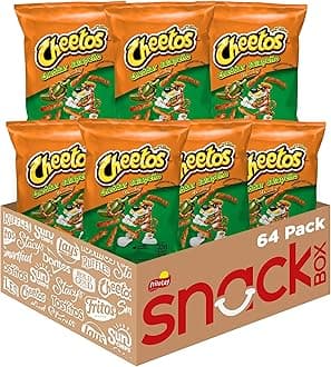 Cheetos Cheese Flavored Snacks, Cheddar Jalapeno Crunchy, 2 Ounce (Pack of 64)