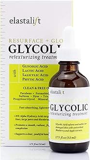 Elastalift Resurfacing Glycolic Acid Facial Peel Serum, Anti-Aging Dark Spot Corrector Facial Peel Reduces Enlarged Pores, Minimizes Fine Lines, Evens Skin Tone, Exfoliating Chemical Peel, 1.75 Fl Oz