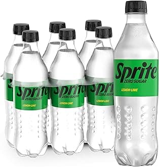 Sprite Zero Sugar Lemon Lime Diet Soda Pop Soft Drinks, 16.9 fl oz, 6 Pack
