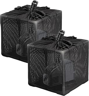 Fineday Pond Filter, Anti-Clogging Cube Outdoor Mesh Water Pump Barrier Bag Box Basket (7" x 2 Pack)
