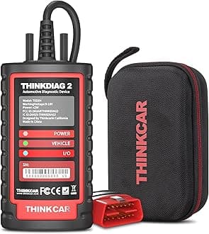 Thinkdiag2 All System Bidirectional OBD2 Diagnostic Scanner for iOS & Android, Bluetooth Scan Tool with CAN-FD Protocol, 15+ Reset Functions, ECU Code, Active Test, AutoVIN, 1 Year Update