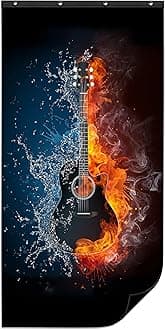 CHOOVEEON Art Sound Absorption Sheet,Acoustic Foam Panels,Decorative Sound Dampening Blanket,Sound Absorbing Curtain,Sound Proofing Sheet For Wall (96"x48"Inch) (96"x48"-20MM, Music Moment)