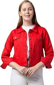 FUNDAY FASHION Men's Denim Blend Standard Length Jacket