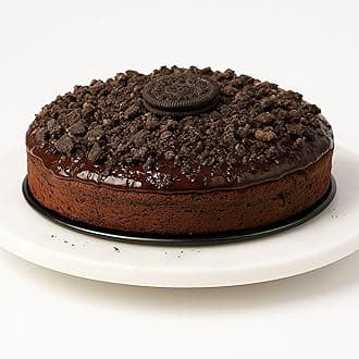 ANDY ANAND CHOCOLATIER Sugar Free Cookies & Cream Cake, 2 lbs - Award-Winning, Fresh & Natural Ingredients, Handcrafted Perfection, Ideal for Diabetics