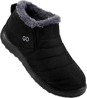 DUOYANGJIASHA Womens Snow Boots Winter Shoes Warm Fur Lined Ankle Booties Waterproof Comfortable Boots for Women