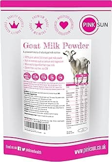 PINK SUN Goat Milk Powdered 1kg Dried Full Cream Powder for Convenient Use Whole Fat Quality Gluten Free