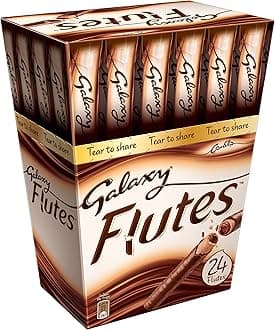 Galaxy Flutes Chocolate Cream With Crispy Waffer 24 X 11.5Gm