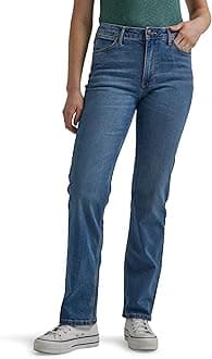 Wrangler Women's High Rise True Straight Fit Jeans Western