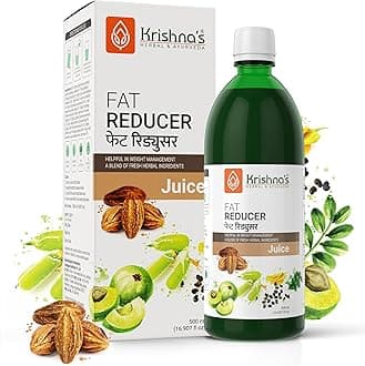 Krishna's Fat Reducer Juice - 500 ml | 12 Powerful herbs for Weight Management | Amla, Harad, Daru Haridra, Sunn Hemp | Aids Metabolism and Digestion