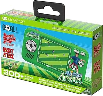 My Arcade All Star Arena Pocket Player- Sports Game Console with 307 Retro Games, Basketball, Soccer, Baseball