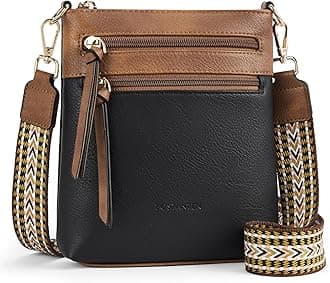 BOSTANTEN Crossbody Bags for Women Trendy Vegan Leather Purse Designer Shoulder Handbags with Adjustable Strap Zipper Pocket