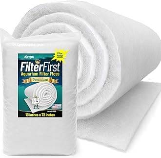 Aquatic Experts Aquarium Filter Floss for Fish Tank Filters - FilterFirst Aquarium Filter Pad - Media Roll for Crystal Clear Water, 3/4" - 1" Thick (18 Inch Wide, 72 Inch Long)