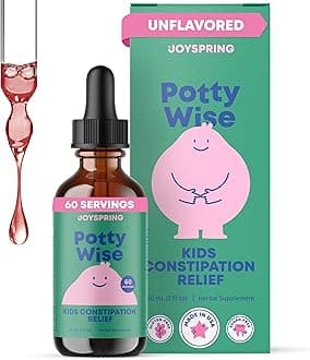 Potty Wise – Gentle Digestive Support for Kids – Promotes Healthy Digestion with Senna & Elderberry – Vegan, Gluten-Free, Sugar-Free (2 fl oz) 60 Servings