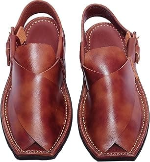 Peshawari Sandal for Men - (Tan Two Tone)