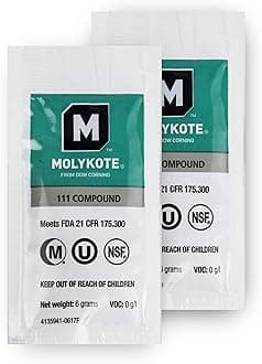 Systems Dow Corning Molykote 111 Food Grade Lubricant Compound - 6 grams 2 Packs