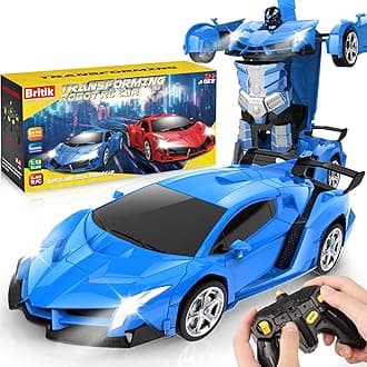 Transform Remote Control Car Toy for Kids 4-8, Remote Control Car for Boys 4-7, Transform Cars for Boys 4-6