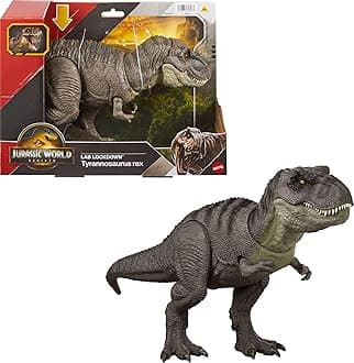 Jurassic World T-Rex Action Figure, Dinosaur Toy, Chomp Attack