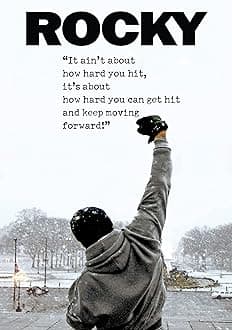 Tallenge - Rocky Balboa - Sylvester Stallone - Motivational Quote - Small Poster(Paper,12x17 inches, Multicolour)