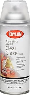 Krylon I00500A07 12-Ounce Triple Thick Clear Glaze Aerosol Spray,High-Gloss