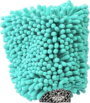 Chemical Guys MIC513 Big Noodle Supersized Car Wash Mitt, Safe for Cars, Trucks, SUVs, RVs & More, Turquoise (11" x 12")