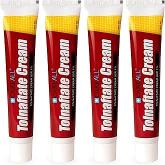 Tolnaftate Cream USP 1%, 1.0 oz. Tube (4 Pack), Effective Antifungal Treatment and Itch Relief for Athlete’s Foot, Jock Itch, Ringworm, Compare to Leading Brand