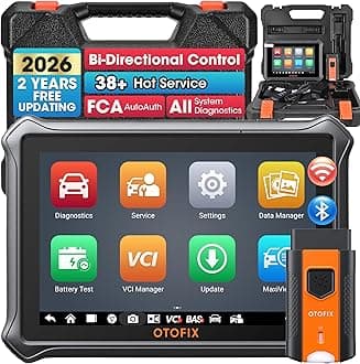 D1 Lite 2026 Bidirectional Scan Tool, Bluetooth OBD2 Scanner Diagnostic Tool, 2 Years Free Update, 38+ Services, CANFD & DoIP Protocols, All System Diagnoses, ABS Bleeding, Auto VIN