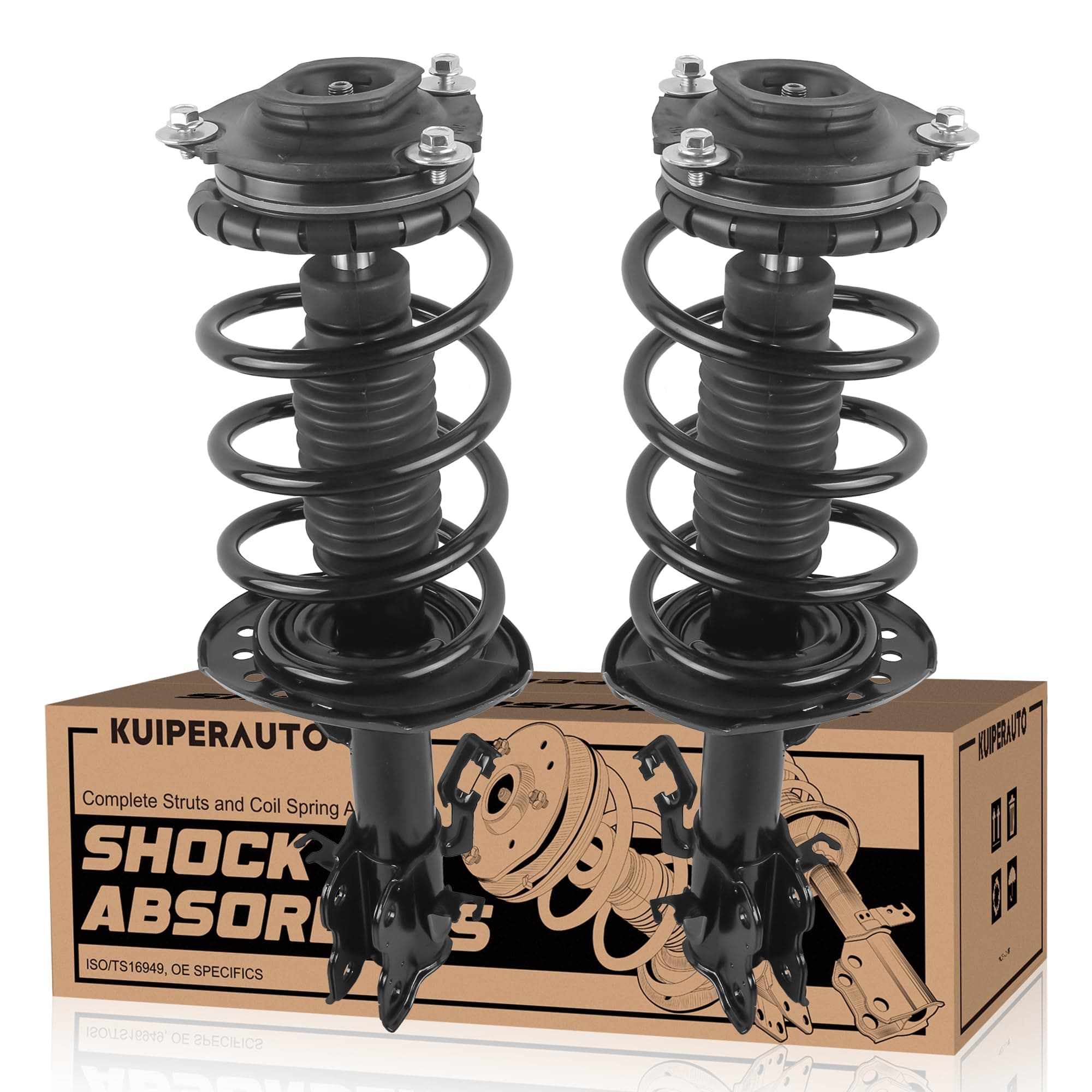 172948 172947 Complete Front Struts Coil Spring Assembly Compatible for 2014 2015 2016 2017 2018 2019 Nissan Sentra Front Pair Set Replacement Shock Absorbers