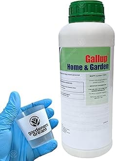 Gallup Home & Garden Glyphosate Weedkiller 1L + Free GardenersDream Cup & Gloves