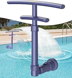 Pool Fountain for Above and Inground Pools, 2 in 1 Dual Spray Pool Waterfall Aerator, Adjustable Pool Sprinkler Fountain Swimming Pool Cooler, Above Ground Pool Accessories Pool Decor