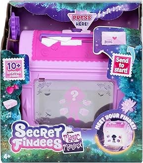 Secret Findees Magic Mailbox Pink | Includes Either Audree or Roxee | Discover 10+ Surprises Inside | Recommended for Ages 4+