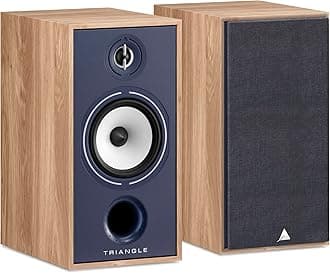triangle - Hi-Fi Borea BR04 - Bookshelf Speaker - Power handling 110W - Output 91 dB/W/m - Surround Compatible for Home Cinema - 220 x 425 x 314 mm - Blue (Pair)