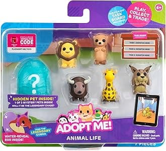 Adopt Me! Pets Multipack Animal Life - Hidden Pet - Top Online Game - Fun Collectible Toys for Kids Featuring Your Favourite Pets, Ages 6 Plus