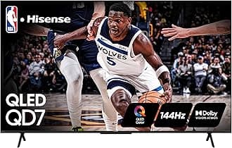 Hisense85-Inch Class QD7 Series QLED 4K UHD Google Smart TV (85QD7N) - QLED, Native 144Hz, Motion Rate 240, Direct Full Array, Game Mode Pro, Alexa Compatibility