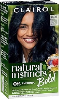 Clairol Natural Instincts Bold Permanent Hair Dye, BL28 Blue Black Colibri Hair Color, Pack of 1