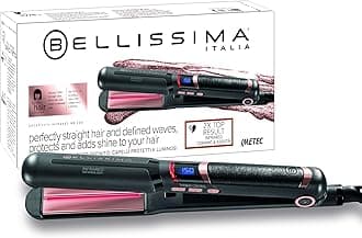 Bellissima Creativity Infrared Hair Straightener – Ceramic Plating with Infrared, Keratin Technology for Sleek Hair, 130°C-230°C Adjustable Temperatures. Quick Heat Up, Digital Display, Anti-Frizz