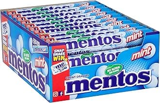 Mentos Mint Chewy Dragees 38 g (Pack of 40)