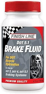 Finish Line High Performance DOT 5.1 Bicycle Brake Fluid – Premium Low Viscosity Hydraulic Disc Brake Fluid for Superior Lever Response and Consistent Performance – 4oz Bottle