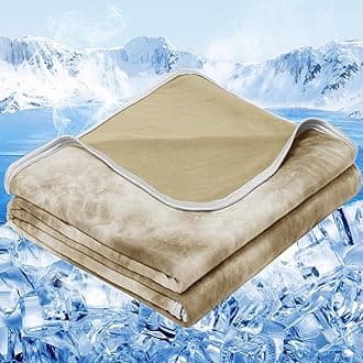 inhand Cooling Blanket Queen Size (90"x90"), Cooling Blankets for Hot Sleepers, Absorbs Heat to Keep Adults Cool for Summer Nights Sweats, Thin Cold Lightweight Blanket for Couch Bed, All Season Use