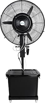 MODI Domain Industrial Fan With Water Sprayer | Floor-Mounted Water Misting Stand Fan With 42 Large Capacity Tank | For Commercial and Outdoor Use