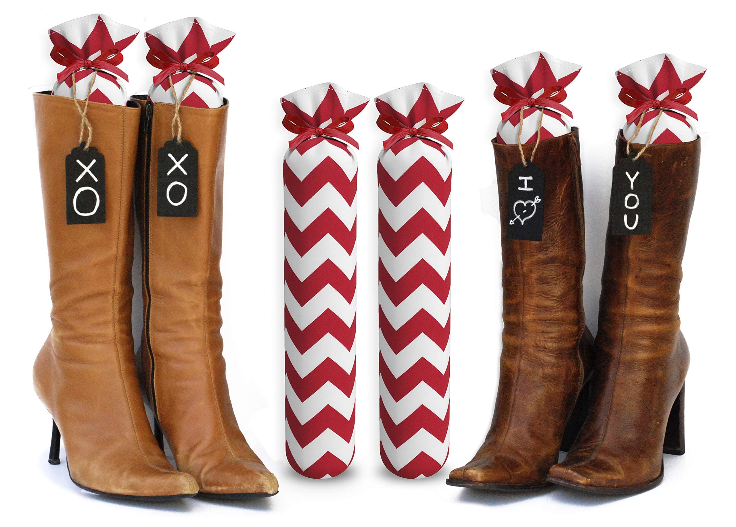 My Boot TreesBoot Shaper Stands for Closet Organization. Many Patterns to Choose from. 1 Pair. (Red and White Chevron)