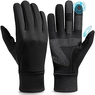 OZERO Winter Touchscreen Gloves for Men: Warm Running Gloves Windproof Water Resistant - Lightweight Thermal Glove for Hiking Cycling Driving