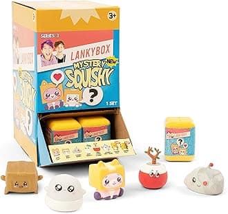 LankyBox Mini Mystery Figures – Party Pack 24-Pack - Series 3, Collectible Mini Figures, Squishy Figures, Officially Licensed Merch