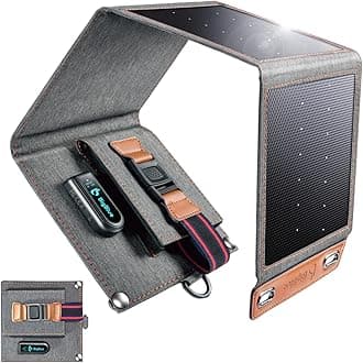 [Upgraded Tiny Solar Charger] BigBlue 14W SunPower Solar Panels with USB-A Port(5V/2.4A Max), IPX4 Waterproof, Portable Solar Phone Charger Compatible with iPhone X/8/7, Tablet, Samsung LG etc
