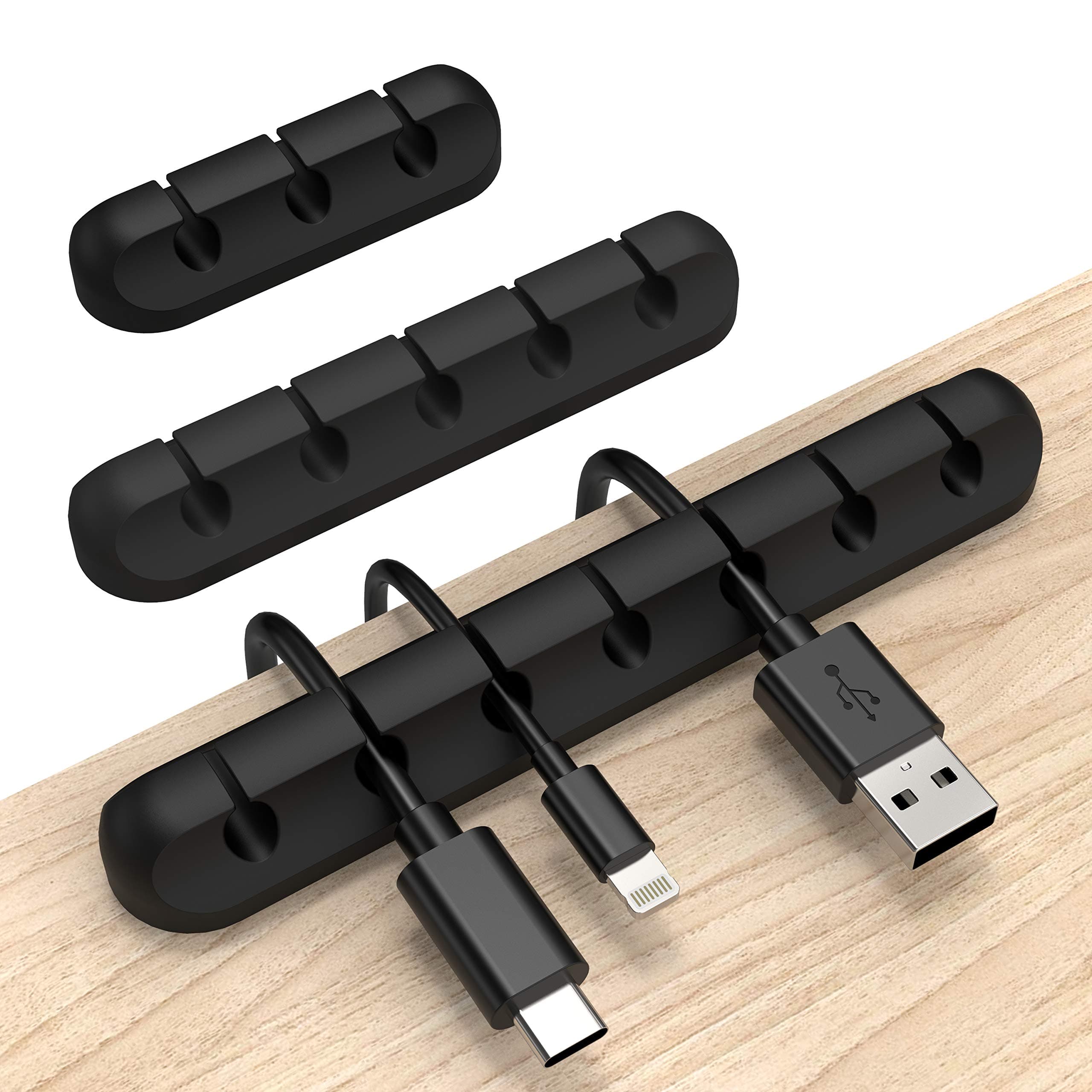 Cable Clips Black 3Pack