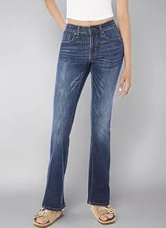 AEROPOSTALE Women's Aero Mid Rise Bootcut Jean Jeans