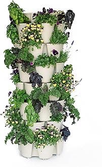 Greenstalk 7 Tier Leaf Planter (Stunning Stone)