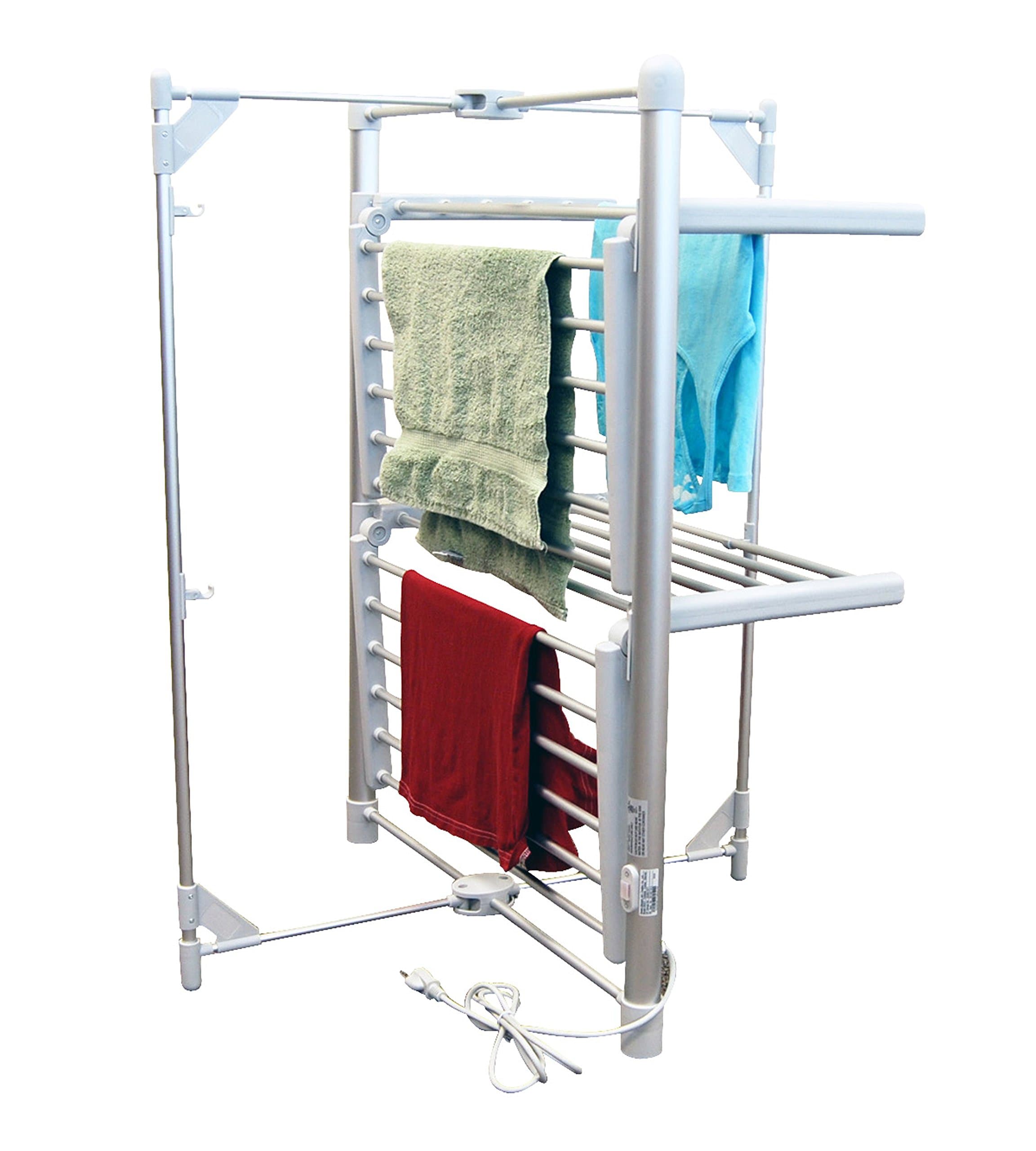 2-Tier Heated Drying Rack Tower Warmer
